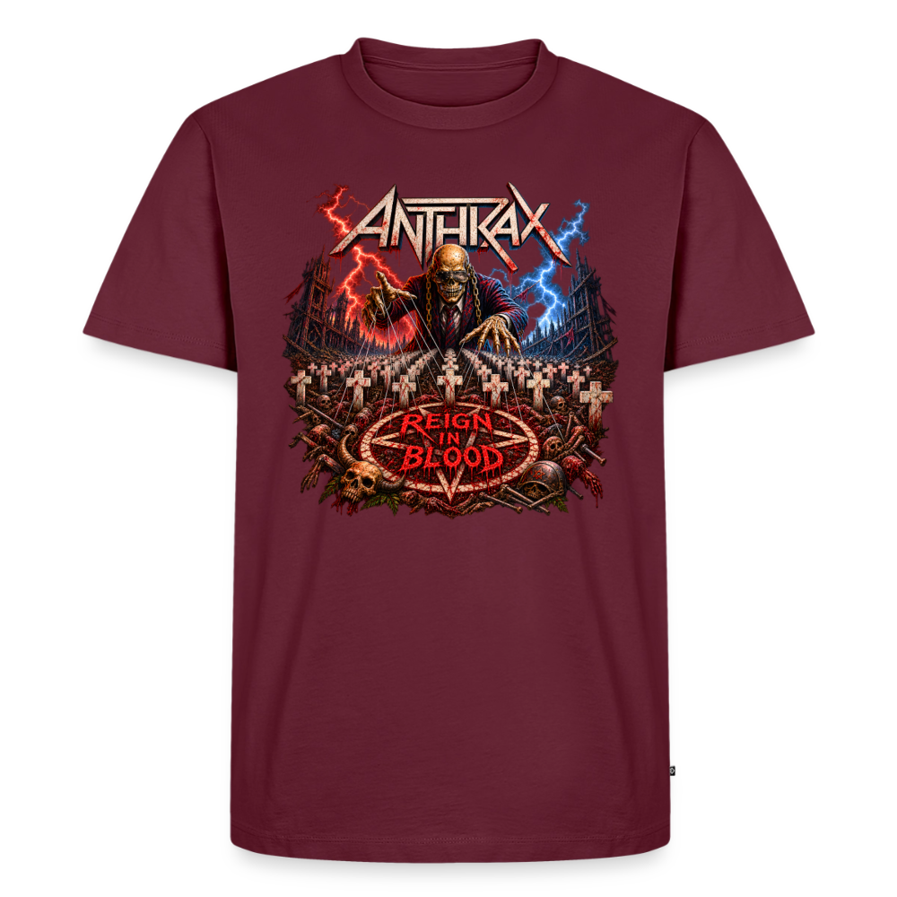Metallica New Big 4 Männer Premium T-Shirt - Burgunderrot