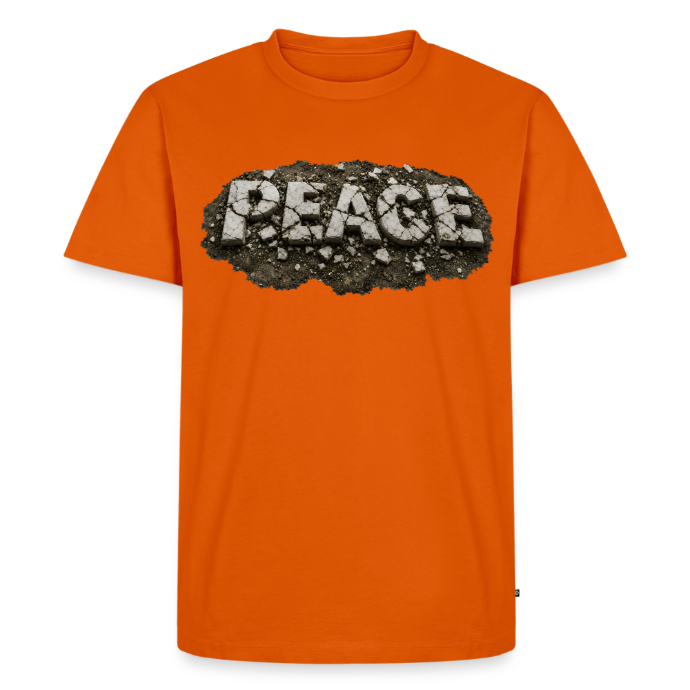 PEACE in Trümmern | Männer Premium T-Shirt - Orange 