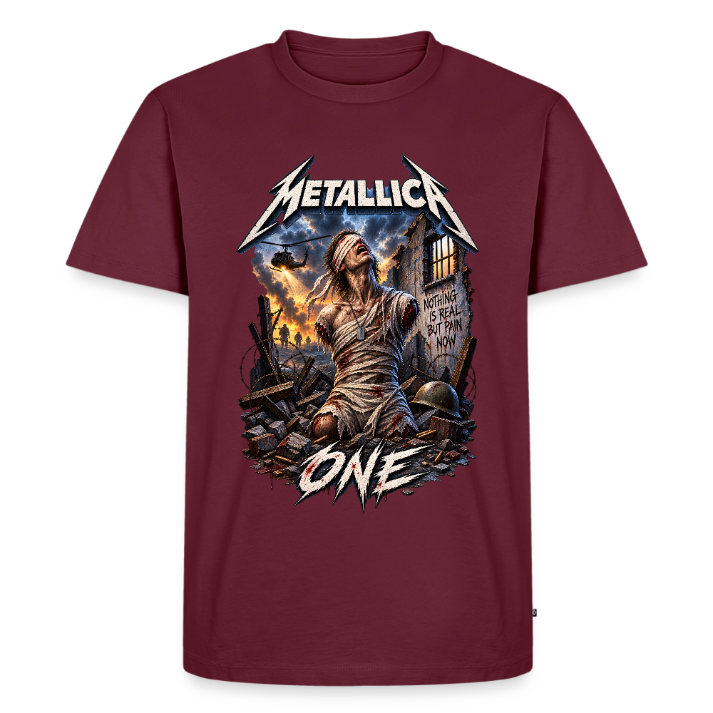 Metallica One Männer Premium T-Shirt - Burgunderrot
