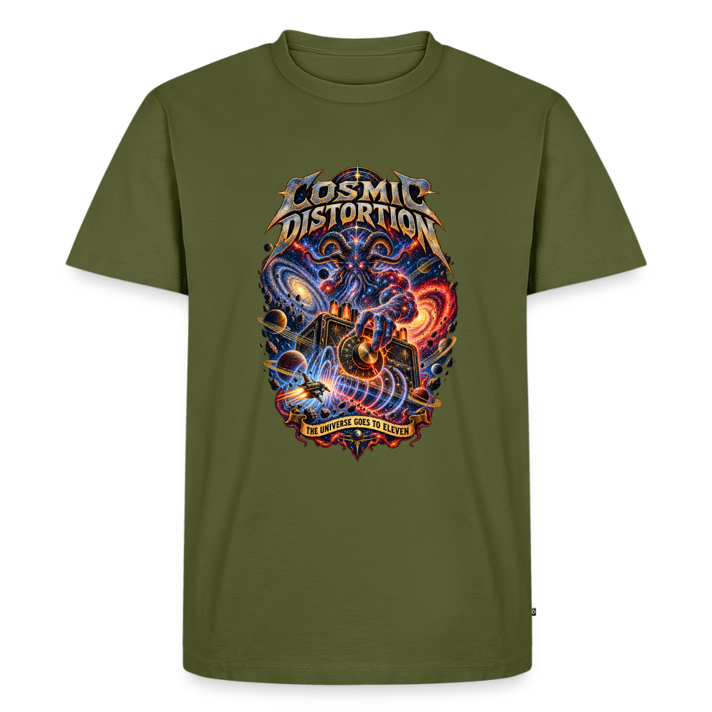 Cosmic Distortion Männer Premium T-Shirt - Khaki
