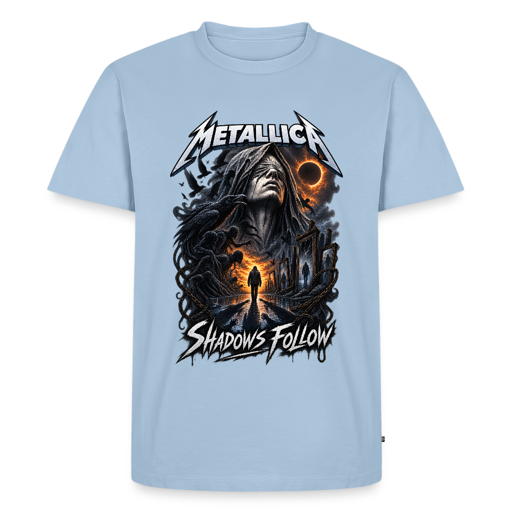 Metallica Shadows Follow Männer Premium T-Shirt - Hellblau