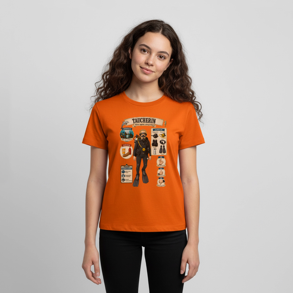 Kleine Taucherin – Homo sapiens subaquaticus | Teenager Premium T-Shirt - Orange 