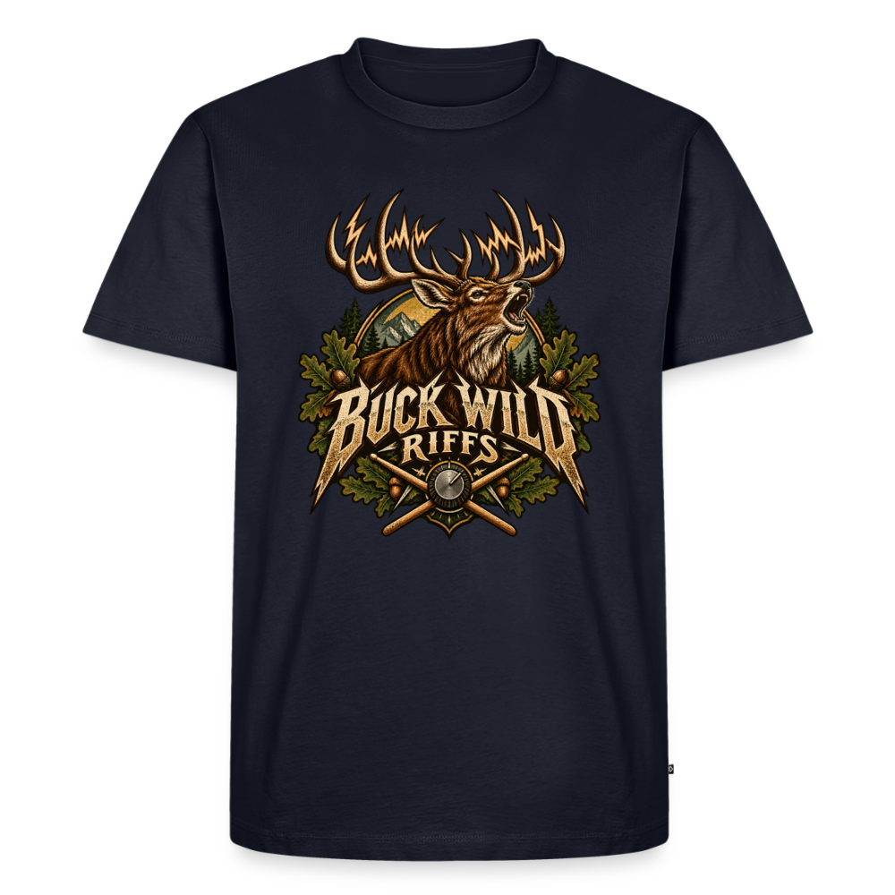 Buck Wild Riffs – Lautstärke in freier Wildbahn | Männer Premium T-Shirt - Navy