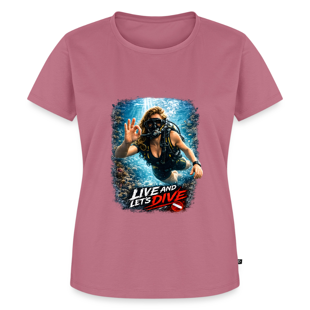 Live and Let's Dive | Tauchen | Frauen Premium T-Shirt - Mauve