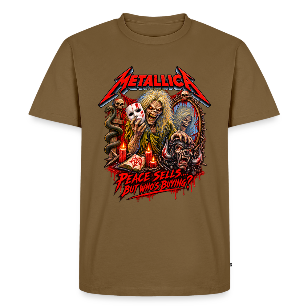 Metallica Peace Sells  Männer Premium T-Shirt - Nussbraun