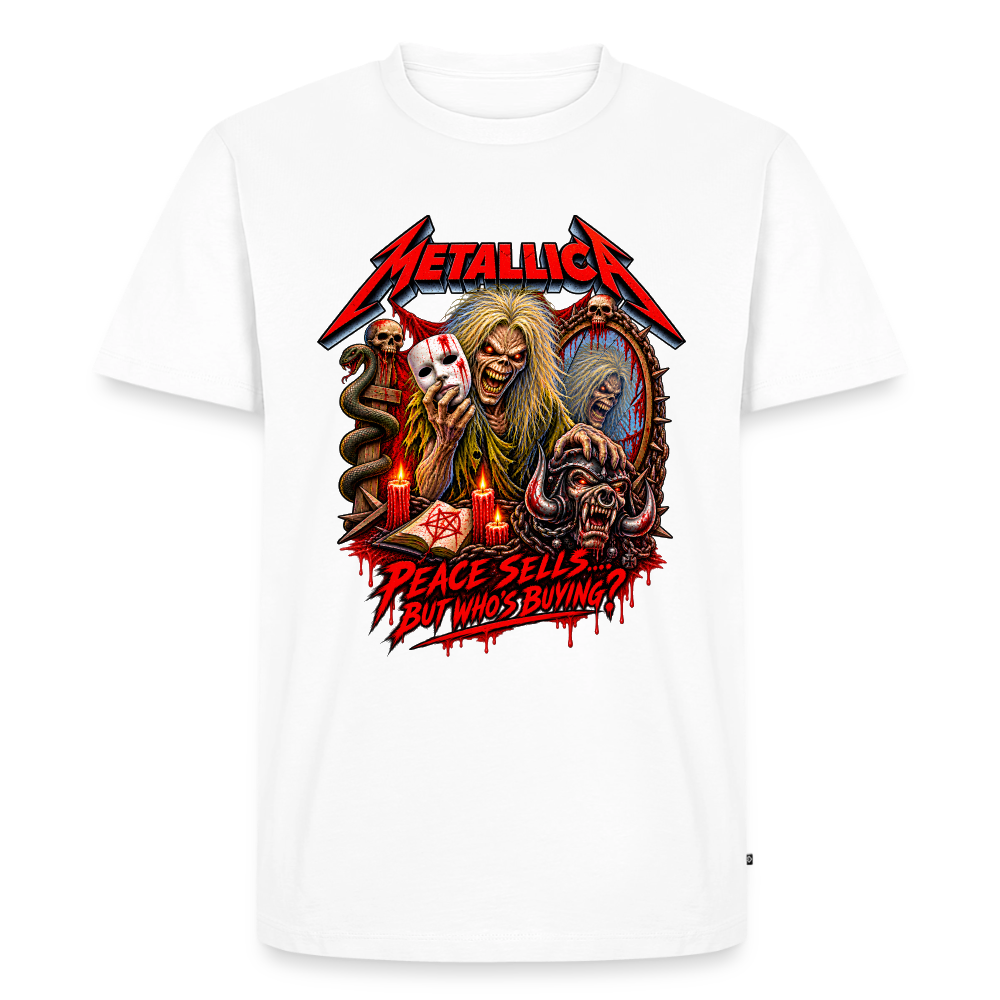 Metallica Peace Sells  Männer Premium T-Shirt - Weiß