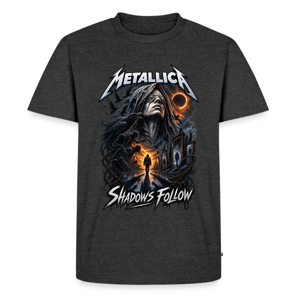 Metallica Shadows Follow Männer Premium T-Shirt - Anthrazit meliert