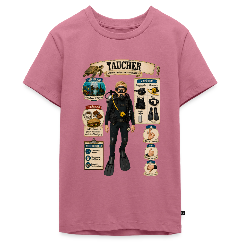 Kleiner Taucher – Homo sapiens subaquaticus | Teenager Premium T-Shirt - Mauve