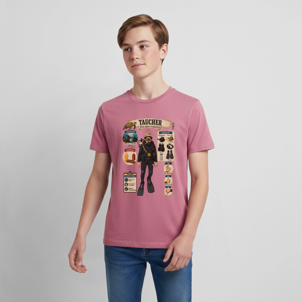 Kleiner Taucher – Homo sapiens subaquaticus | Teenager Premium T-Shirt - Mauve