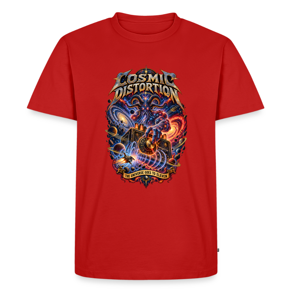 Cosmic Distortion Männer Premium T-Shirt - Rot