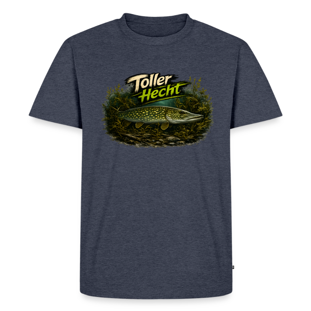 Toller Hecht – Hecht Motiv Angler | Männer Premium T-Shirt - Jeansblau 