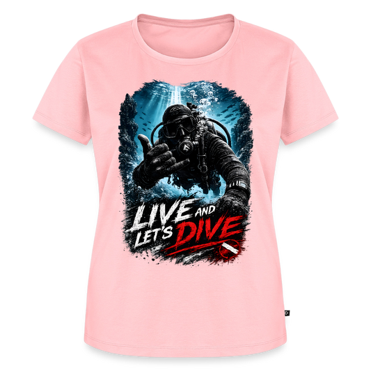 Live and Let's Dive | Tauchen | Frauen Premium T-Shirt - Rosa