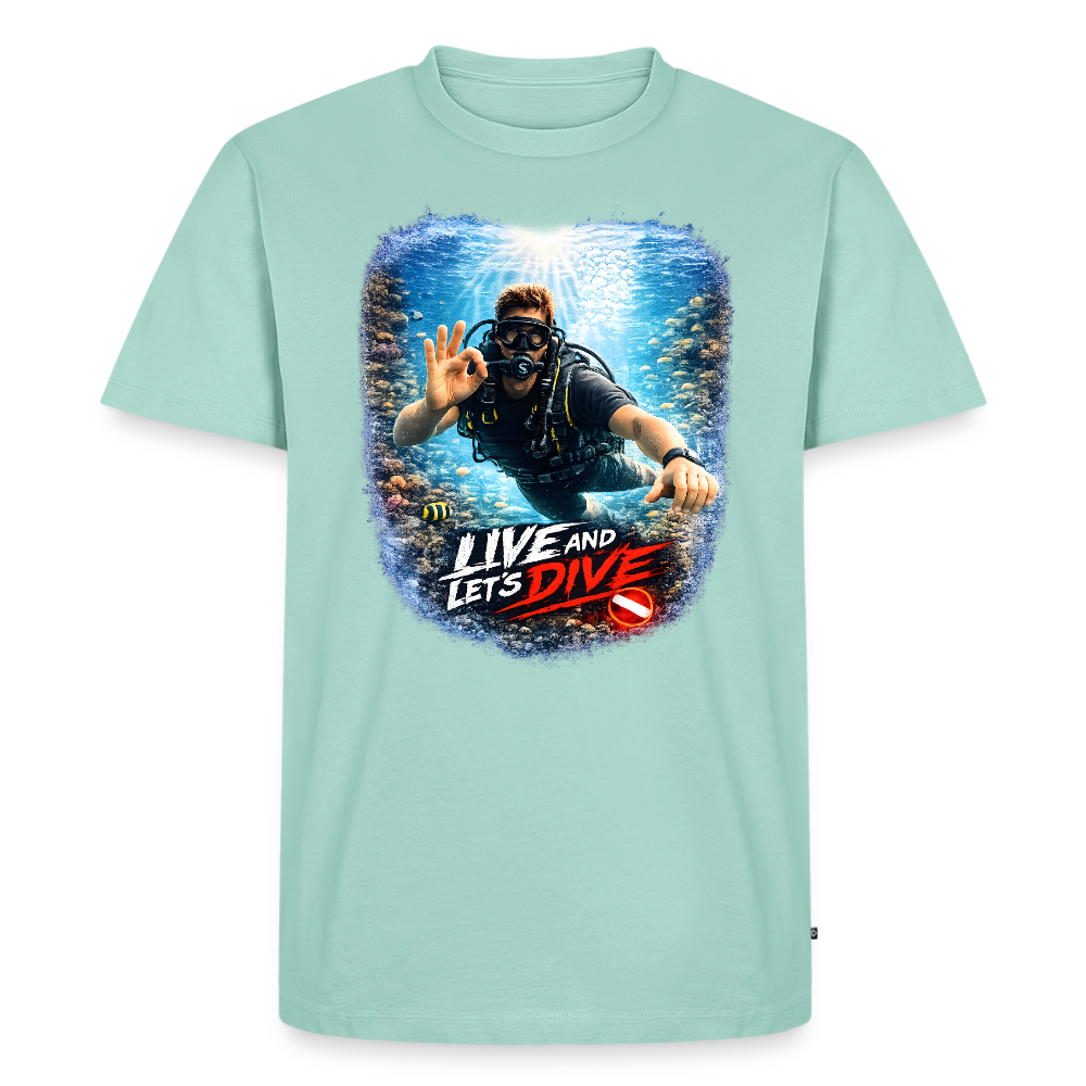 Live and Let's Dive | Tauchen | Männer Premium T-Shirt - Mint 