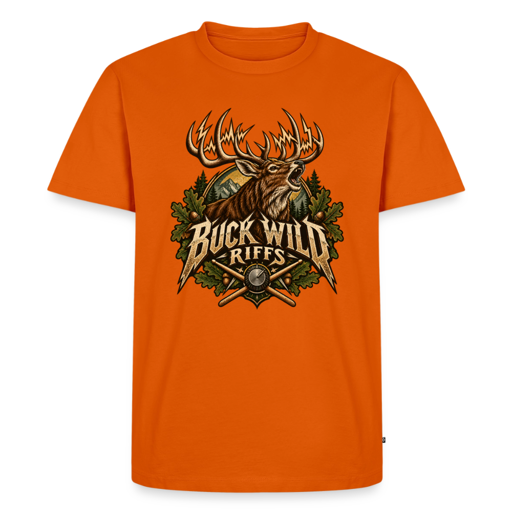 Buck Wild Riffs – Lautstärke in freier Wildbahn | Männer Premium T-Shirt - Orange 
