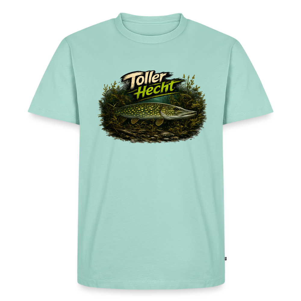 Toller Hecht – Hecht Motiv Angler | Männer Premium T-Shirt - Mint 